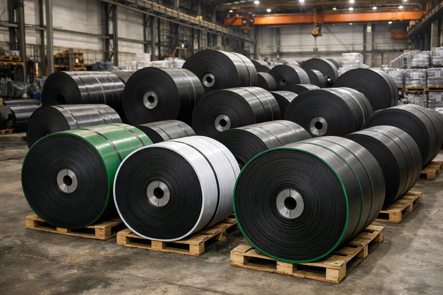 Новое поступление ленты конвейерной на склад<