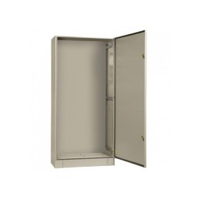 Щит напольный 1000x700x350мм (ВxШxГ) из композитного (SMC) материала с монт. панелью и цоколем 100мм, IP65