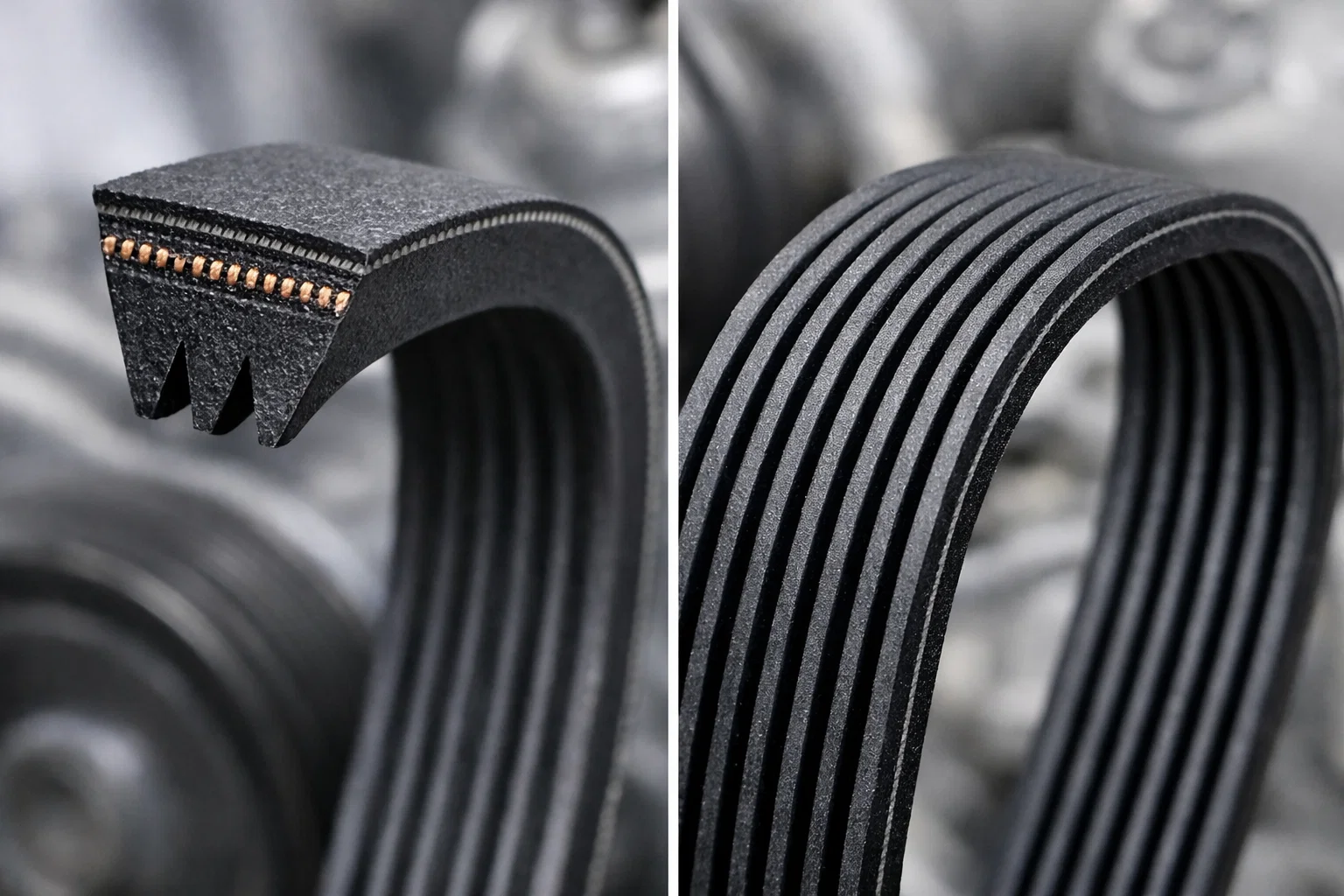 Отличие клинового от поликлинового ремня