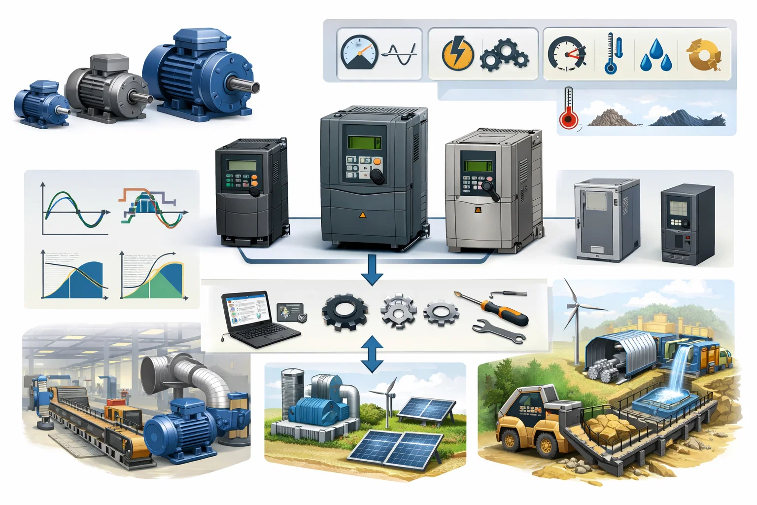 Как выбрать частотный преобразователь для электродвигателя<