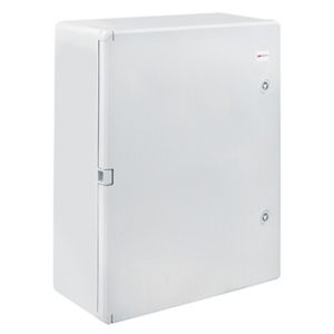 Щит навесной 500X400X175мм (ВхШхГ) с монт. панелью 445X335мм (ВхШ), с комплектом крепления на стену, дверь глухая, IP65, поликарбонат