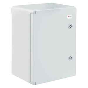 Щит навесной 300X200X130мм (ВхШхГ) с монт. панелью 245X135мм (ВхШ), с комплектом крепления на стену, дверь глухая, IP65, поликарбонат