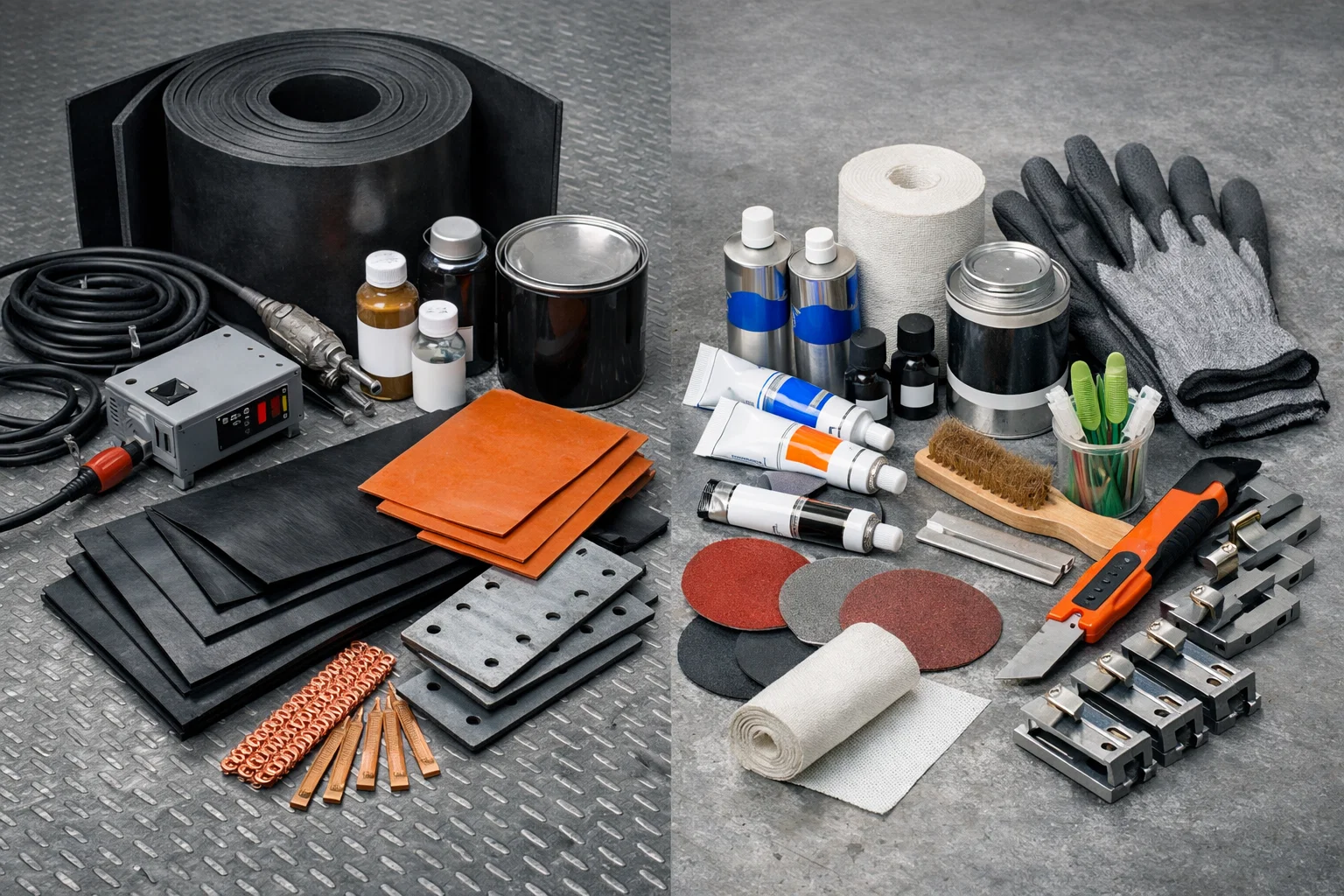 Материалы для стыковки транспортерных лент методом горячей и холодной вулканизации<