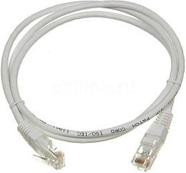 Патч-корд NewMax UTP CCA кат.5e, 2.0 м, серый