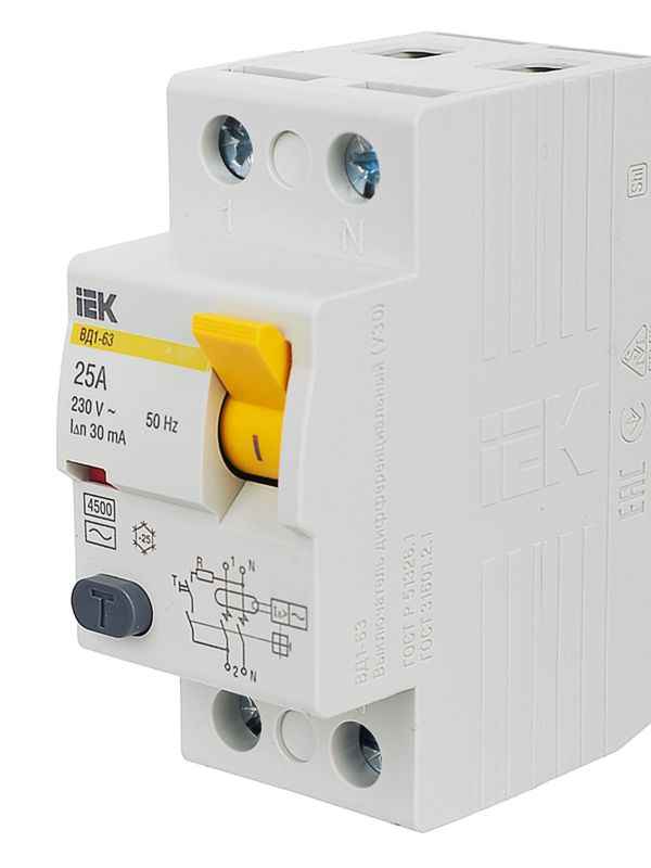 Автоматические выключатели дифференциального тока (диффавтоматы)