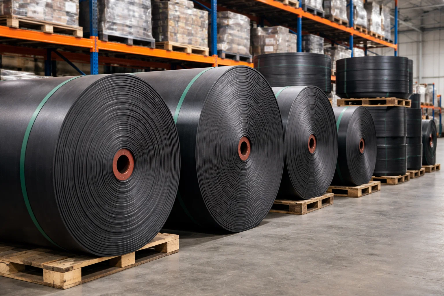 Поступление на склад резинотканевой конвейерной ленты<