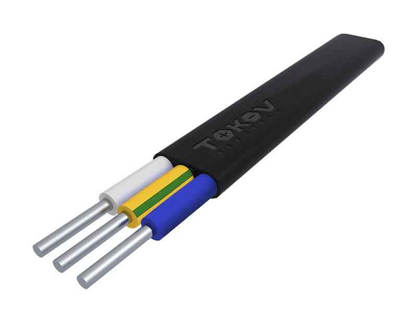 Кабель TOKOV ELECTRIC АВВГ-Пнг(А)-LS 3х2.5 ОК (N PE) 0.66кВ (уп.100м) 00-00036344