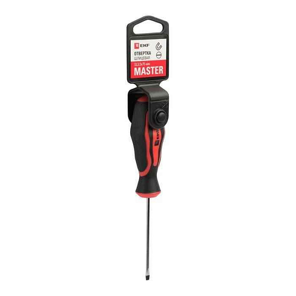 Отвертка SL3.5х75мм Master Basic EKF sl-3.5-75-mas 