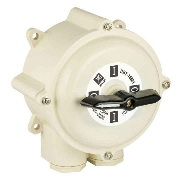 Выключатель пакетный 1-кл. 16А IP56 ПВ2-16 М1 пл. беж. EKF pv-2-16-4 