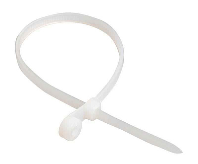 Хомут кабельный 3.5х200 нейл. бел. с отвер. для креп. ХОК (уп.100шт) IEK UHH40-5-200-100 