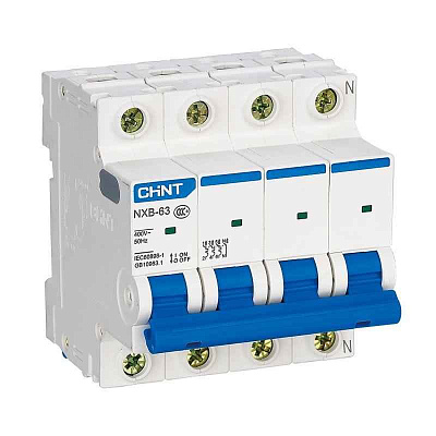 Выключатель автоматический модульный 4п C 32А 4.5кА NXB-63S (R) CHINT 296908 