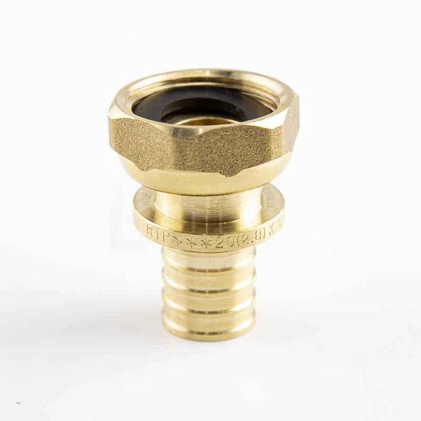 Муфта с накидной гайкой аксиальная латунь 16х3/4дюйм жел. RTP 34791 