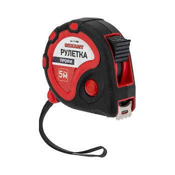 Рулетка измерительная Профи 5мх19мм прорезиненный корпус Rexant 12-9005
