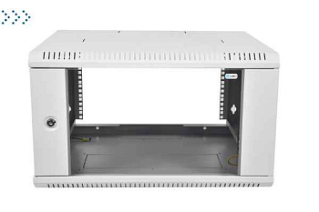 Шкаф телекоммуникационный настенный разборный 15U (600х650) дверь стекло