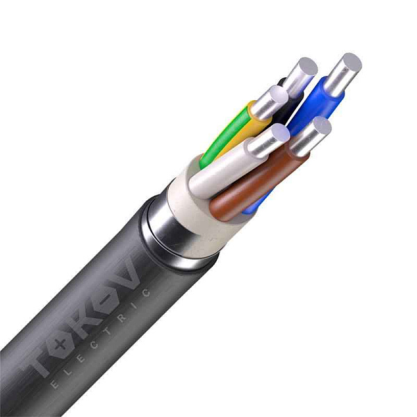 Кабель TOKOV ELECTRIC АВБШв 5х4 ОК (N PE) 0.66кВ (м) 00-00036319
