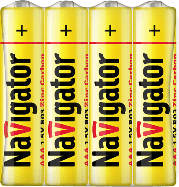 Элемент питания солевой AAA/R03 94 757 NBT-NS-R03-SH4 (уп.4шт) Navigator 94757 