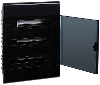 Щиток Тусо скрытая проводка на 54 модуля с дверцей 645х464х116мм (черный) Ruvinil 68154Ч