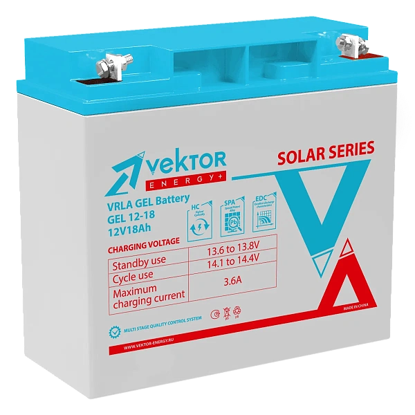 Vektor Battery GEL 12-18 - купить в Москве - ООО Гамма-компоненты