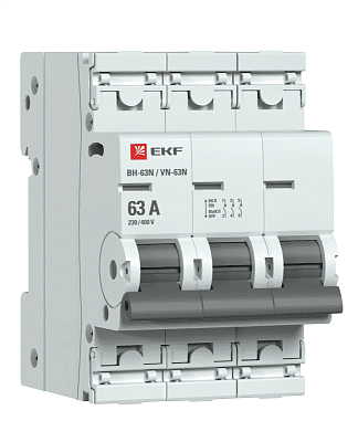 Выключатель нагрузки 3п 63А ВН-63N PROxima EKF S63363 