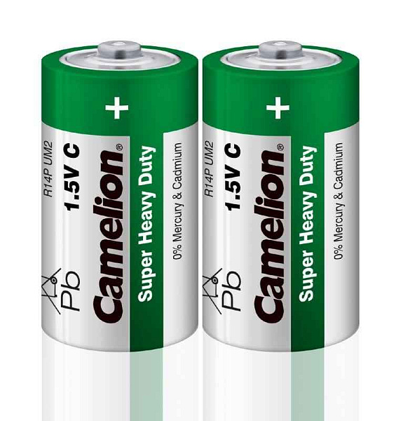 Элемент питания солевой C/R14 R14P-SP2G 1.5В SR-2 (уп.2шт) Camelion 1661 
