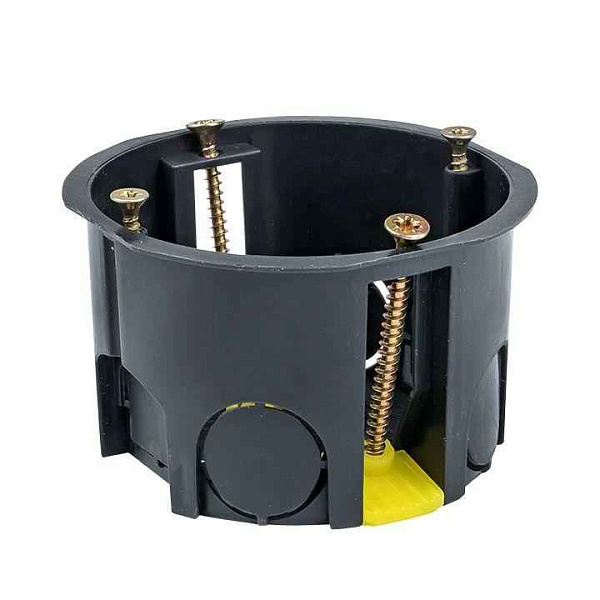 Коробка установочная КМП-020-011 для полых стен 71х45 полипропилен пласт. лапки IP30 черн. EKF plc-kmp-020-011 