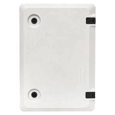 Щит навесной 500x350x170мм (ВxШxГ) из композитного (SMC) материала двухсекционный с внутр. дверьми и монт. панелью, IP65 