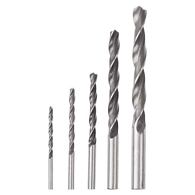 Набор сверл по металлу (HSS) диаметр 4.0-10.0мм (5шт) Kranz KR-91-0632 