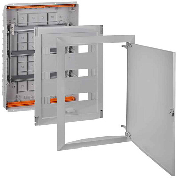 Щит СП 54мод. Тусо 686х518х125мм с метал. дверцей сер. Ruvinil 68154МС