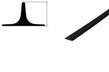 Профиль резиновый неармированный Т20