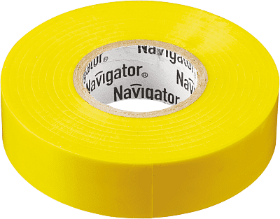 Изолента ПВХ 15мм (рул.20м) желт. NIT-B15-20/Y Navigator 71105 