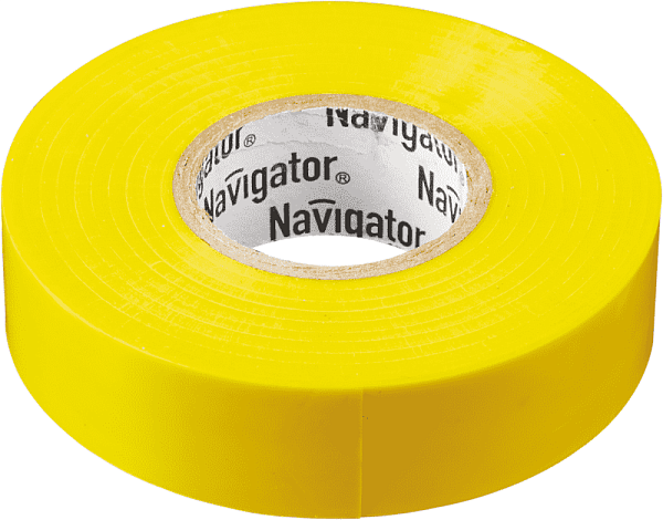 Изолента ПВХ 15мм (рул.20м) желт. NIT-B15-20/Y Navigator 71105 