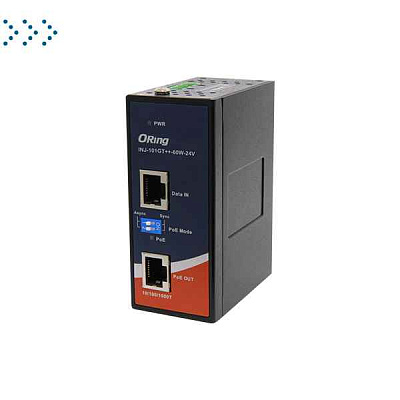 PoE инжектор промышленный ORing INJ-101GT++-60W 