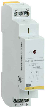 Реле промежуточное OIR 1 конт. (16А) 24В AC/DC IEK OIR-116-ACDC24V
