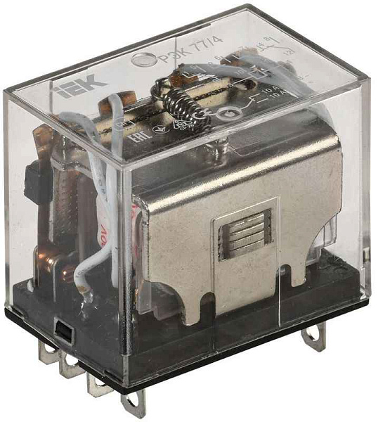 Реле РЭК 77-4 10А 220В AC IEK RRP10-4-10-220A 