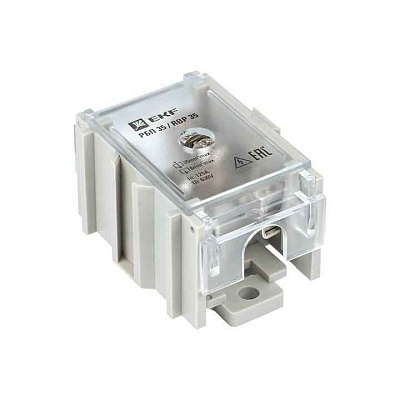 Блок распределительный проходной РБП 35 (1х35-4х6кв.мм) 125/50А PROxima EKF RBP-35-50 