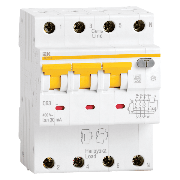 Авт.диф. 4п 32А  30мА 6кА АВДТ 34 ИЭК 