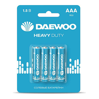 Элемент питания AAA солевая батарейка R03 CRAZYpower Солевые ( 4 шт. Спайка)