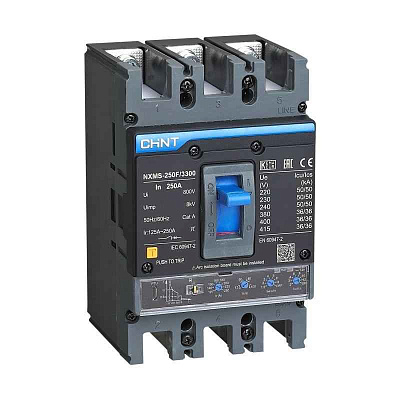 Выключатель автоматический 3п 250А 36кА NXMS-250F с электрон. расцеп. (R) CHINT 264755 