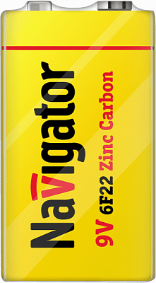 Элемент питания солевой "крона" 6F22 94 762 NBT-NS-6F22-SH1 (уп.1шт) NAVIGATOR 94762 
