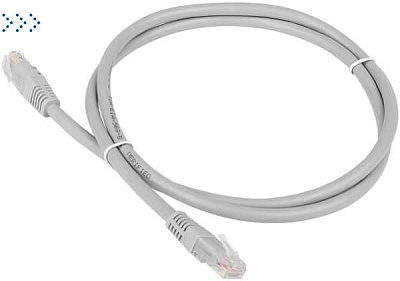 Патч-корд TWT FTP кат.5e, с заливными колпачками, 2.0 м, серый 