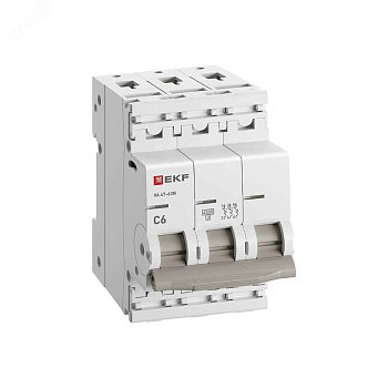 Автомат  3п  6А (C) (ВА 47-63) 4,5kA EKF PROxima