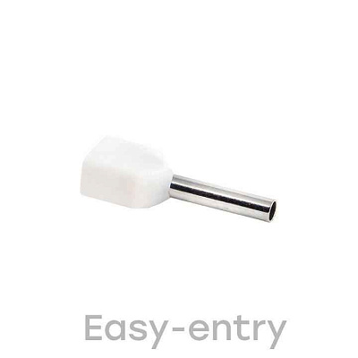 Наконечник штыревой втулочный изол. НШвИ(2) 0.5-8 (уп.50шт) EKF nhvi2-0.5-8 