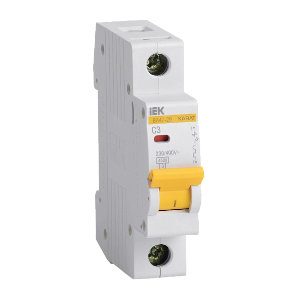 Автомат  1п  3А (C)  (ВА 47- 29) ИЭК 