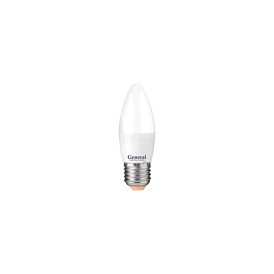 Лампа ЛЕД  E27  8,0Вт свеча мат.4К GLDEN-CF-B-8-230-E27-4000  Gеnеral