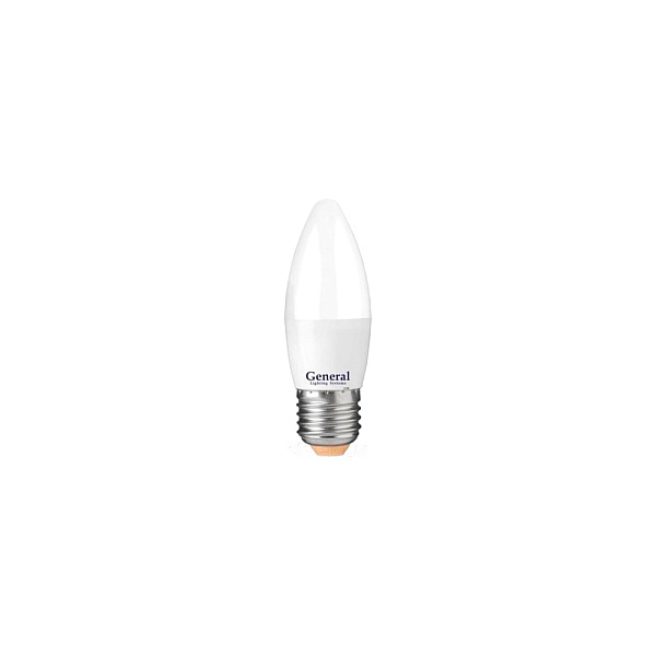 Лампа ЛЕД  E27  8,0Вт свеча мат.4К GLDEN-CF-B-8-230-E27-4000  Gеnеral