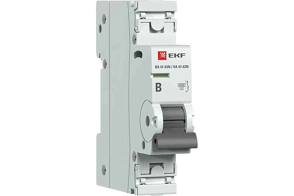 Автомат  1п 25А (B) (ВА 47-63N) 6кА EKF PROxima 