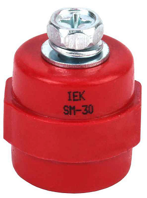 Изолятор SM30 (М8) силовой с болтом IEK YIS11-30-08-B 