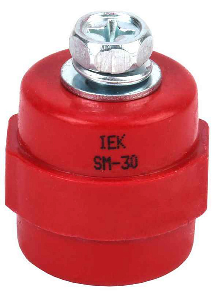 Изолятор SM30 (М8) силовой с болтом IEK YIS11-30-08-B 