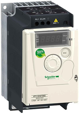 ATV12H055M2 ПРЕОБРАЗОВАТЕЛЬ ЧАСТОТЫ ATV12 0,55кВт 240В 1Ф 