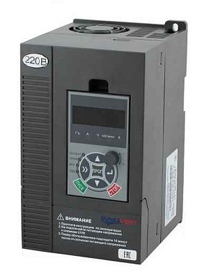 Преобразователь частоты векторный INNOVERT ITD222U21B2 (2,2 кВтx220 В), выходной ток 10 А, NPN/PNP 